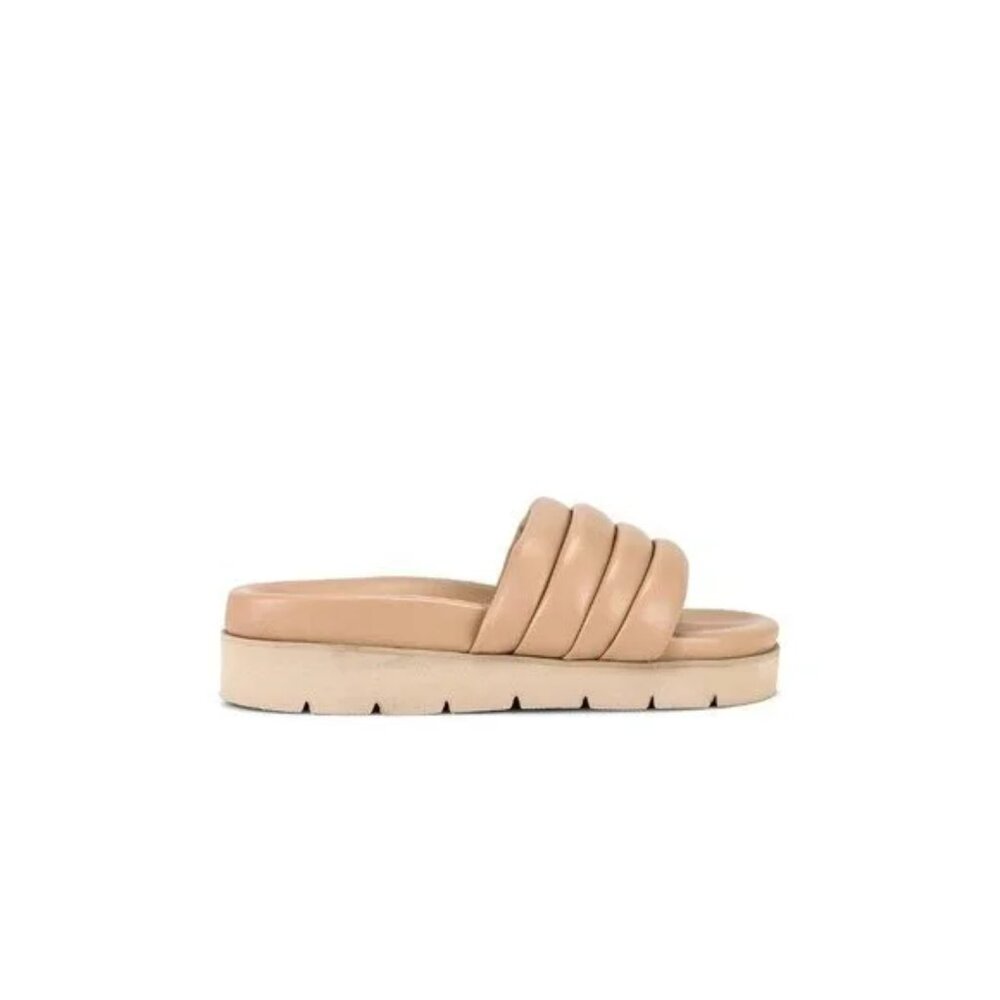 SEYCHELLES Vibe Check Slide in Vacchetta Leather